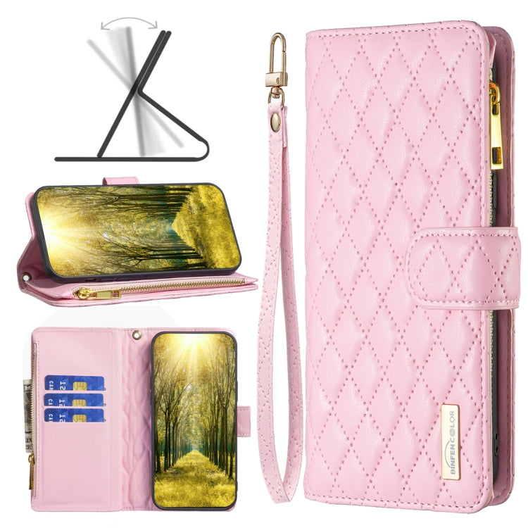 Diamond Lattice Zipper Wallet Leather Flip Phone Case, For vivo Y11 / Y15 / Y12 / Y17, For vivo Y15s, For vivo Y20, For vivo Y21 / Y17 / Y21s, For vivo Y51 2020 / Y51a / Y51s