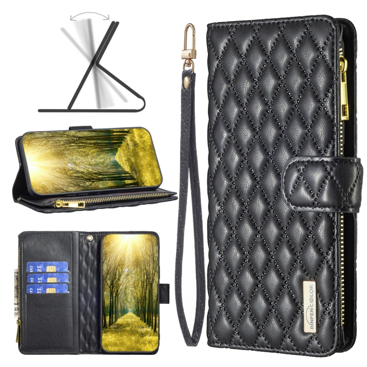 Diamond Lattice Zipper Wallet Leather Flip Phone Case, For vivo Y11 / Y15 / Y12 / Y17, For vivo Y15s, For vivo Y20, For vivo Y21 / Y17 / Y21s, For vivo Y51 2020 / Y51a / Y51s
