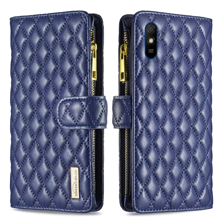 Diamond Lattice Zipper Wallet Leather Flip Phone Case, For Xiaomi Redmi 9A, For Xiaomi Redmi 9C / 10A / Poco C31, For Xiaomi Redmi 9, For Xiaomi Redmi 10 5G / Note 11E, For Xiaomi Redmi 10/10 2022/Note 11 4G, For Xiaomi Redmi 10C                       ...