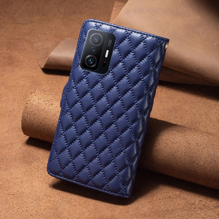 Diamond Lattice Zipper Wallet Leather Flip Phone Case, For Xiaomi 11T / 11T Pro, For Xiaomi 12 Lite, For Xiaomi Poco M3 Pro/Redmi Note 10 5G/10T 5G, For Xiaomi Poco X3 / X3 NFC, For Xiaomi Poco M3