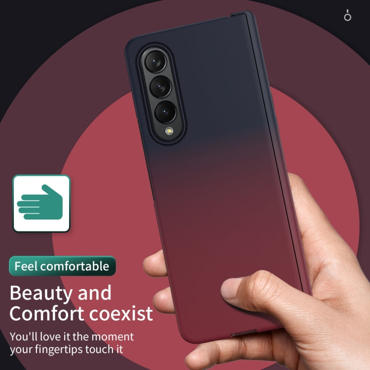 Colorful Gradient Tempered Film Integrated Phone Case, For Samsung Galaxy Z Fold4
