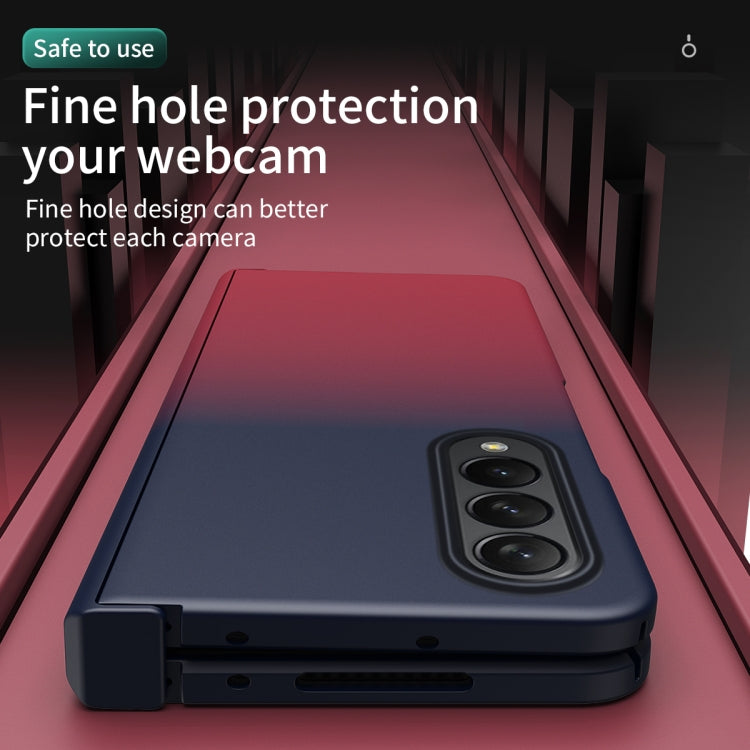 Colorful Gradient Tempered Film Integrated Phone Case, For Samsung Galaxy Z Fold4