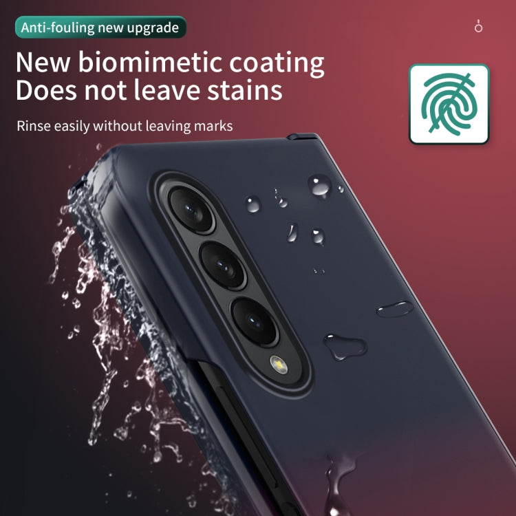 Colorful Gradient Tempered Film Integrated Phone Case, For Samsung Galaxy Z Fold4