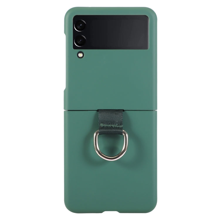 Macaron Color Silicone Soft Phone Case, For Samsung Galaxy Z Flip3 5G, For Samsung Galaxy Z Flip4