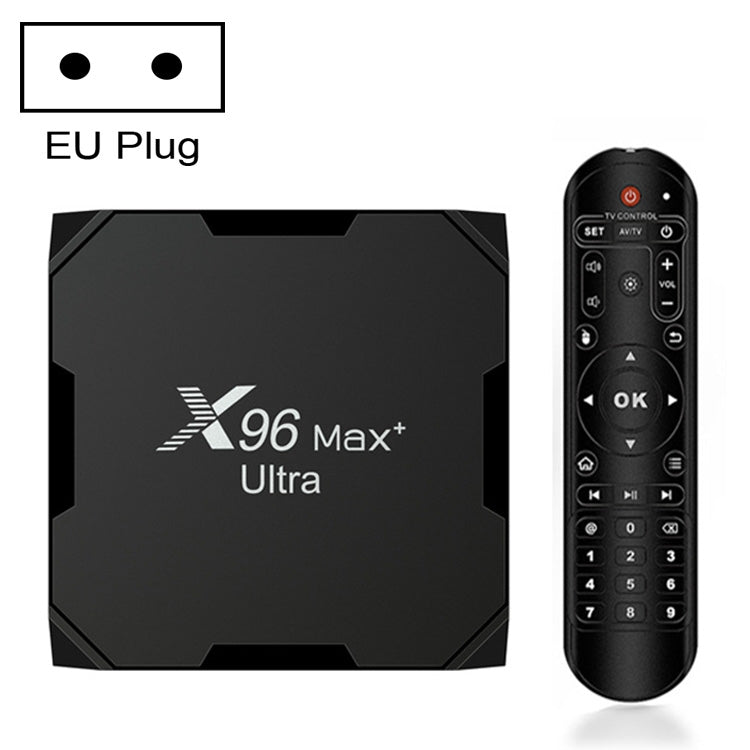 H96 Max+ Ultra 4GB+32GB Amlogic S905X4 8K Smart TV BOX Android 11.0 Media Player, 4GB+32GB, UK Plug, 4GB+32GB, US Plug, 4GB+32GB, EU Plug, 4GB+32GB, AU Plug