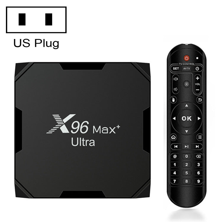 H96 Max+ Ultra 4GB+32GB Amlogic S905X4 8K Smart TV BOX Android 11.0 Media Player, 4GB+32GB, UK Plug, 4GB+32GB, US Plug, 4GB+32GB, EU Plug, 4GB+32GB, AU Plug