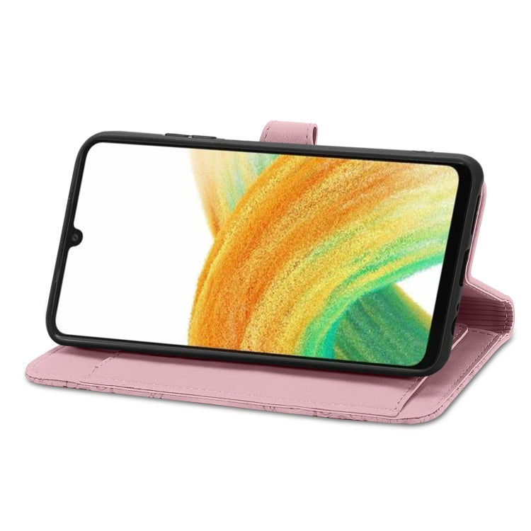Embossed Flower Shockproof Leather Phone Case, For Samsung Galaxy A13 4G, For Samsung Galaxy A22 4G, For Samsung Galaxy A22 5G, For Samsung Galaxy A32 4G, For Samsung Galaxy A33 5G, For Samsung Galaxy A52 5G, For Samsung Galaxy A52s 5G                 ...