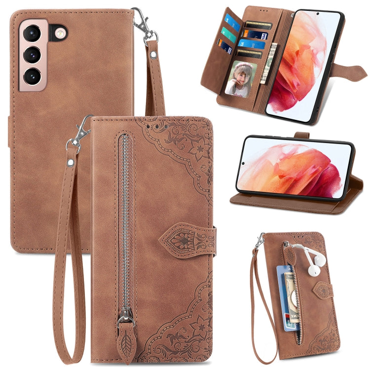 Embossed Flower Shockproof Leather Phone Case, For Samsung Galaxy S20 FE, For Samsung Galaxy S20 Ultra, For Samsung Galaxy S21 FE 5G, For Samsung Galaxy S21+ 5G, For Samsung Galaxy S21 Ultra 5G, For Samsung Galaxy S21 5G, For Samsung Galaxy S22+ 5G    ...