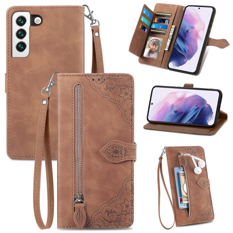 Embossed Flower Shockproof Leather Phone Case, For Samsung Galaxy S20 FE, For Samsung Galaxy S20 Ultra, For Samsung Galaxy S21 FE 5G, For Samsung Galaxy S21+ 5G, For Samsung Galaxy S21 Ultra 5G, For Samsung Galaxy S21 5G, For Samsung Galaxy S22+ 5G    ...