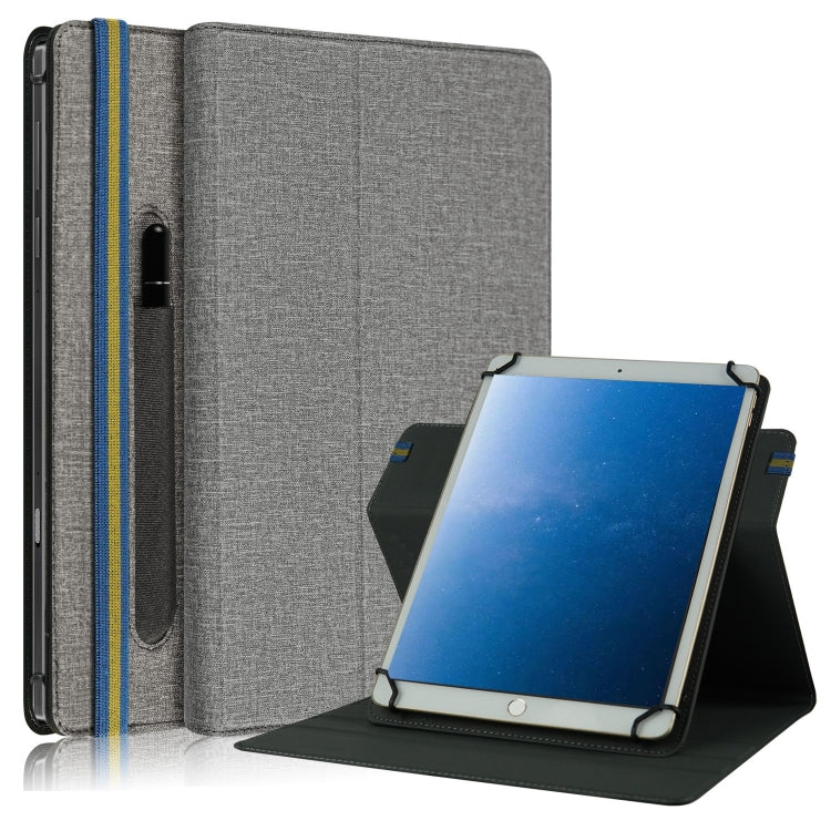 Cloth Texture Horizontal Flip Universal Tablet PC Leather Case with Pen Slot, For 10 inch