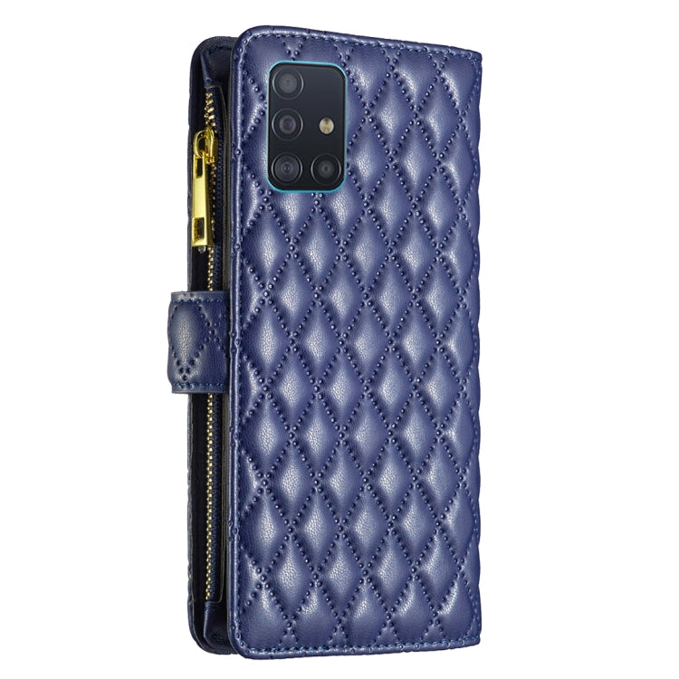 Diamond Lattice Zipper Wallet Leather Flip Phone Case, For Samsung Galaxy A51 4G, For Samsung Galaxy A52 4G / 5G / A52S 5G, For Samsung Galaxy A53 5G, For Samsung Galaxy A71 4G, For Samsung Galaxy A72 4G / 5G, For Samsung Galaxy A73 5G                 ...