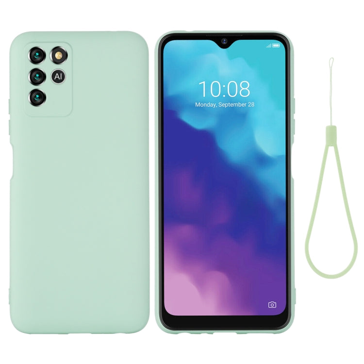 Pure Color Liquid Silicone Shockproof Full Coverage Phone Case, For Motorola Moto G22/ E32s 4G, For ZTE V30 Vita