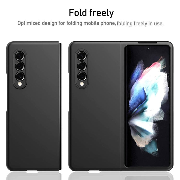 Oil-sprayed Bare Metal Feel Ultra-thin Folding Phone Case, For Samsung Galaxy Z Fold4