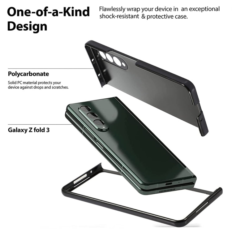 Oil-sprayed Bare Metal Feel Ultra-thin Folding Phone Case, For Samsung Galaxy Z Fold4