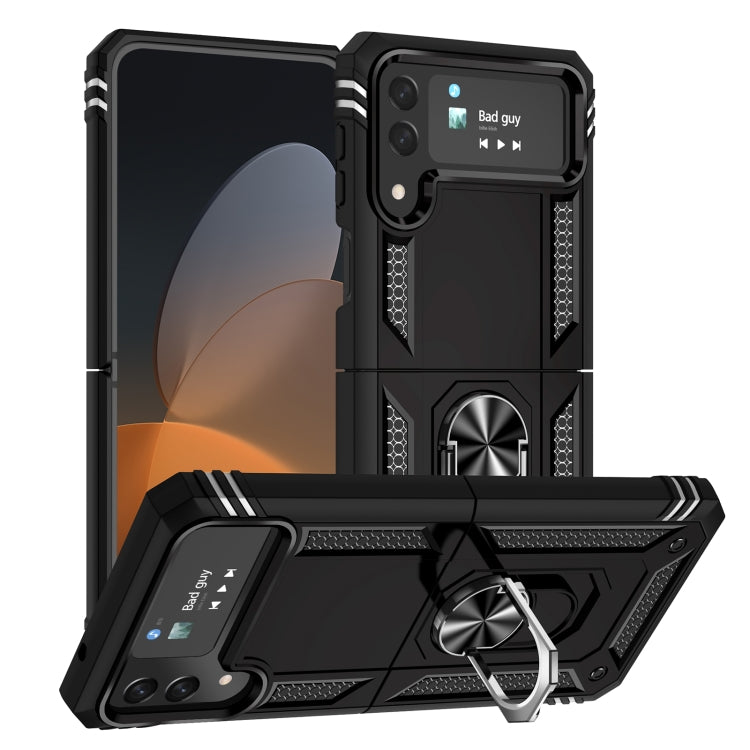 Shockproof TPU + PC Phone Case with Holder, For Samsung Galaxy Z Flip4