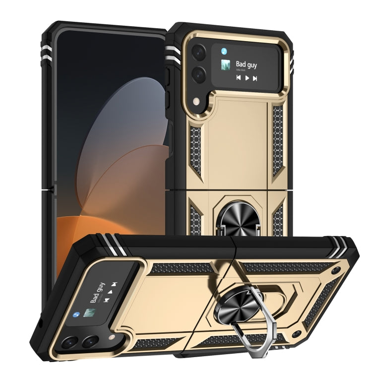 Shockproof TPU + PC Phone Case with Holder, For Samsung Galaxy Z Flip4