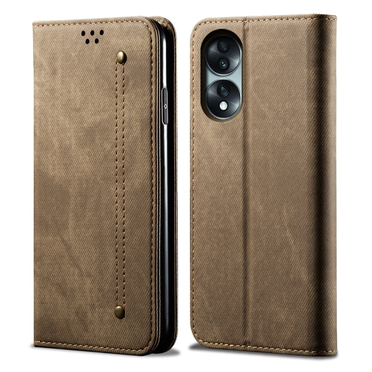 Denim Texture Flip Leather Phone Case, For Honor 70, For Honor 70 Pro / 70 Pro+