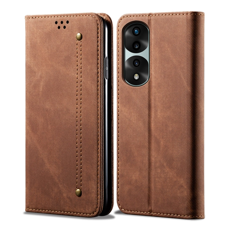 Denim Texture Flip Leather Phone Case, For Honor 70, For Honor 70 Pro / 70 Pro+