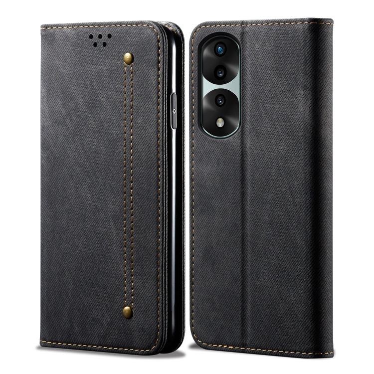 Denim Texture Flip Leather Phone Case, For Honor 70, For Honor 70 Pro / 70 Pro+