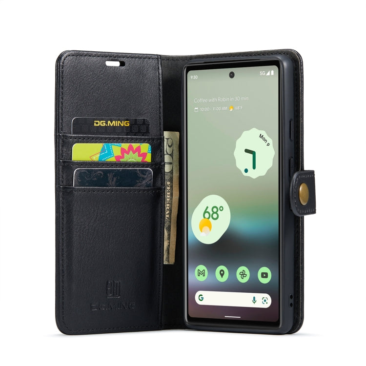 DG.MING Crazy Horse Texture Detachable Magnetic Leather Phone Case, For Google Pixel 6A, For Google Pixel 7, For Google Pixel 7 Pro, For OnePlus 10 Pro