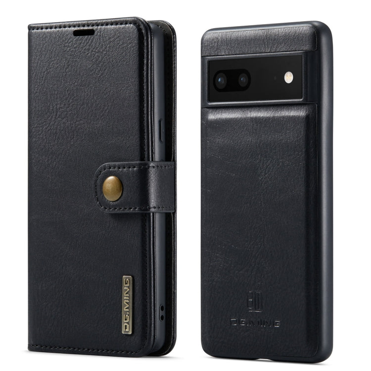 DG.MING Crazy Horse Texture Detachable Magnetic Leather Phone Case, For Google Pixel 6A, For Google Pixel 7, For Google Pixel 7 Pro, For OnePlus 10 Pro