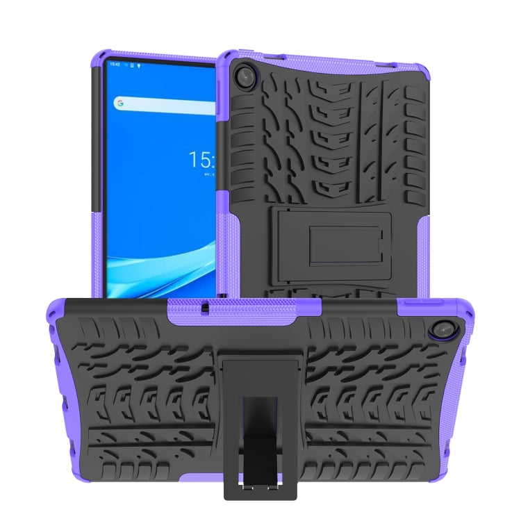 Tire Texture TPU+PC Shockproof Case with Holder, For Lenovo Tab M10 Plus 10.6 3rd Gen 2022