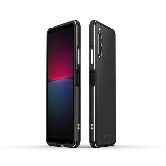 Aurora Series Lens Protector + Metal Frame Protective Phone Case, For Sony Xperia 10 Ⅳ
