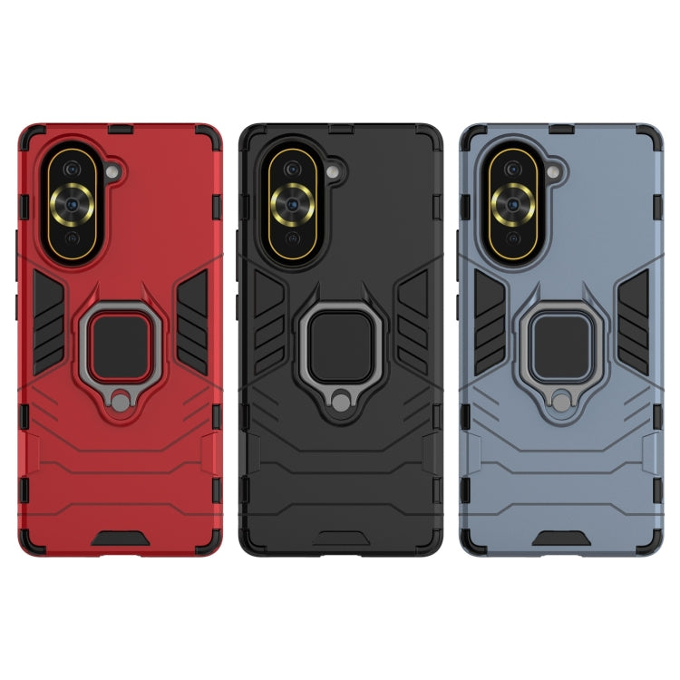 Shockproof PC + TPU Protective Phone Case with Magnetic Ring Holder, For Huawei Nova 10 Pro 4G