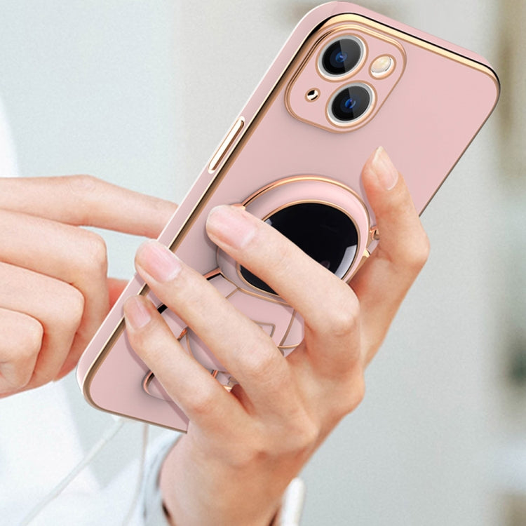 Plating Astronaut Holder Phone Case, For iPhone 13 Pro Max, For iPhone 13 Pro, For iPhone 13, For iPhone 13 mini, For iPhone 12 Pro Max