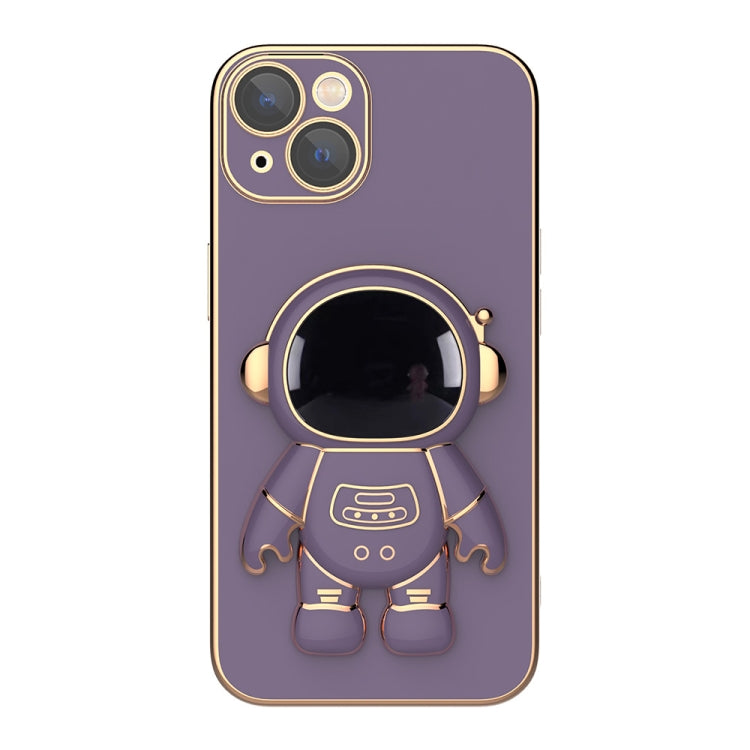 Plating Astronaut Holder Phone Case, For iPhone 12 Pro, For iPhone 12, For iPhone 12 mini, For iPhone 11 Pro Max, For iPhone 11 Pro