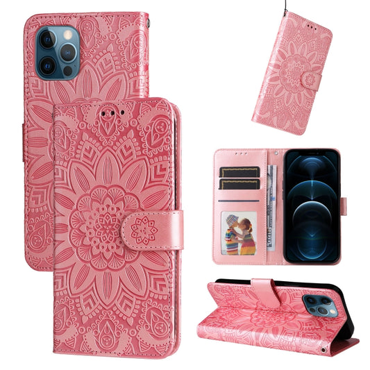 Embossed Sunflower Leather Phone Case, For iPhone 11 Pro Max, For iPhone X / XS, For iPhone XR, For iPhone XS Max, For iPhone SE 2022 / SE 2020 / 7 / 8, For iPhone 7 Plus / 8 Plus