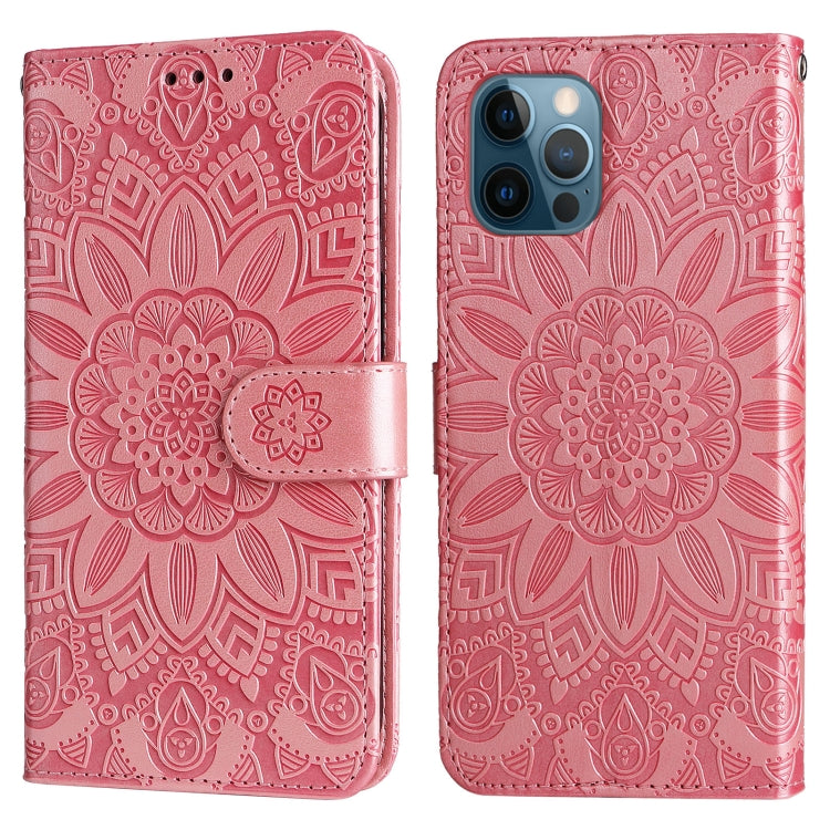 Embossed Sunflower Leather Phone Case, For iPhone 11 Pro Max, For iPhone X / XS, For iPhone XR, For iPhone XS Max, For iPhone SE 2022 / SE 2020 / 7 / 8, For iPhone 7 Plus / 8 Plus