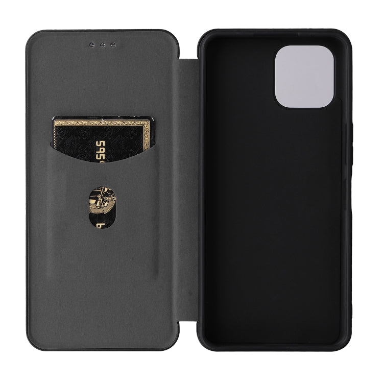 Carbon Fiber Texture Magnetic Leather Phone Case, For Tone E22, For vivo S12 5G / V23 5G, For Redmi Note 11T Pro / Note 11T Pro+ 5G, For Motorola Moto G42