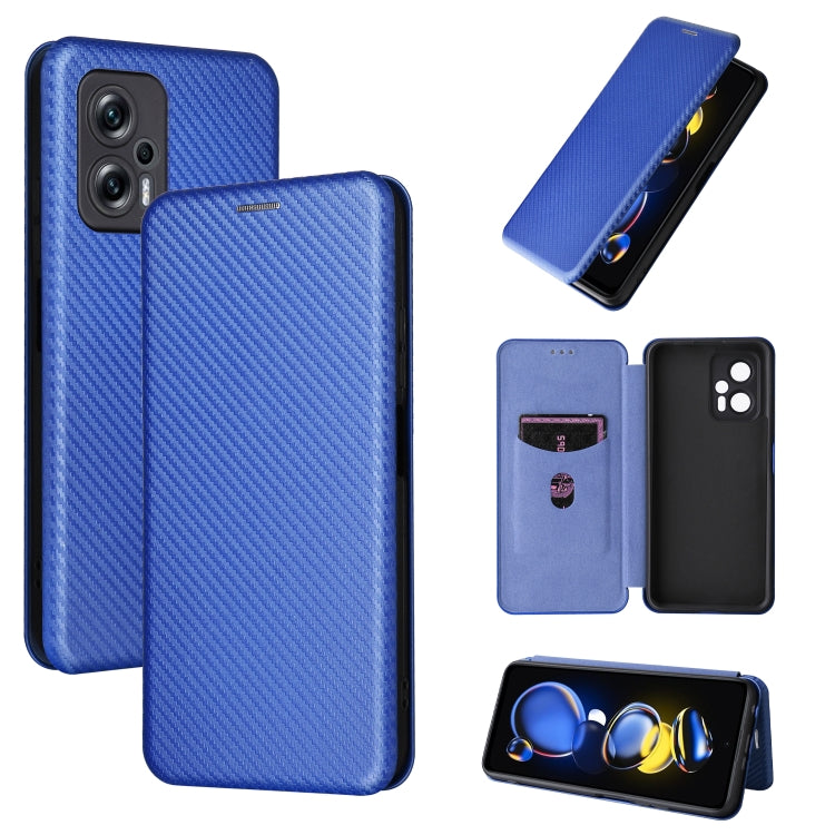 Carbon Fiber Texture Magnetic Leather Phone Case, For Tone E22, For vivo S12 5G / V23 5G, For Redmi Note 11T Pro / Note 11T Pro+ 5G, For Motorola Moto G42