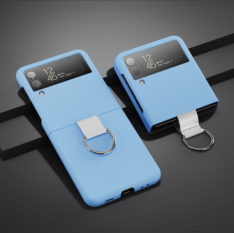 Oil-sprayed Feel Ring PC Phone Case, For Samsung Galaxy Z Flip4