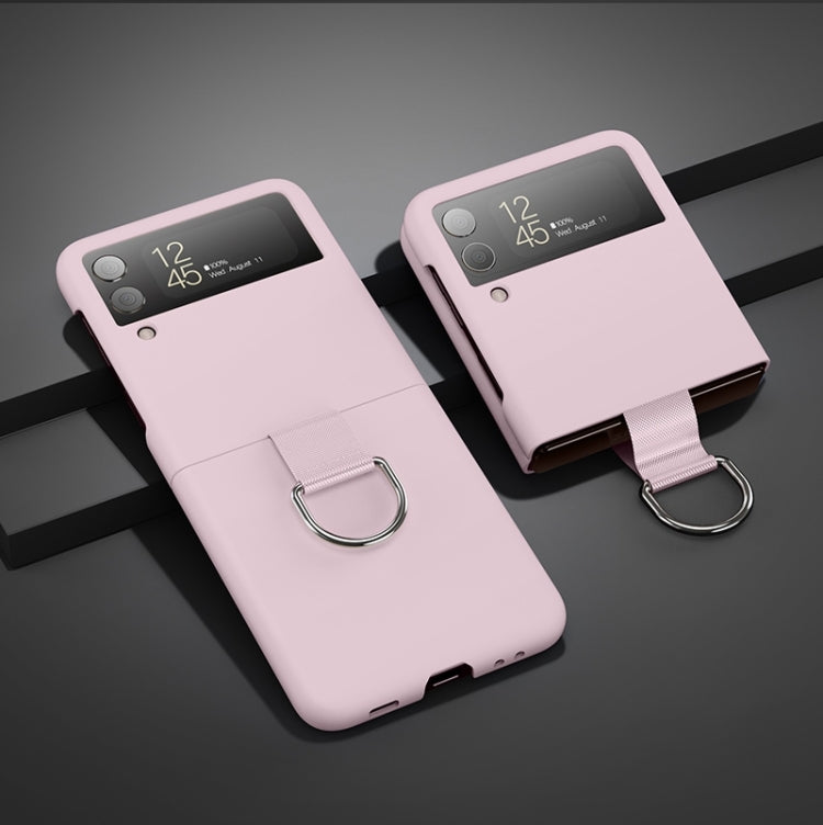 Oil-sprayed Feel Ring PC Phone Case, For Samsung Galaxy Z Flip4