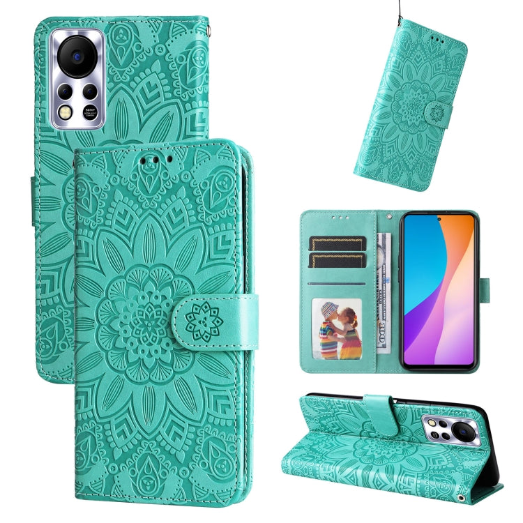 Embossed Sunflower Leather Phone Case, For Infinix Hot 11s NFC, For Infinix Hot 11, For Infinix Hot 11s, For Infinix Hot 12i, For Infinix Smart 5