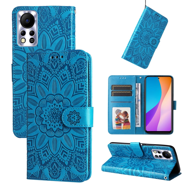 Embossed Sunflower Leather Phone Case, For Infinix Hot 11s NFC, For Infinix Hot 11, For Infinix Hot 11s, For Infinix Hot 12i, For Infinix Smart 5