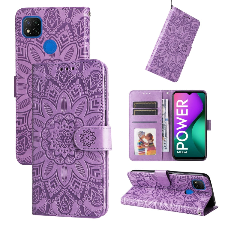 Embossed Sunflower Leather Phone Case, For Xiaomi Redmi 9A, For Xiaomi Redmi 9C / 10A, For Xiaomi Redmi 10C 4G, For Xiaomi Redmi K40 / K40 Pro / Xiaomi Poco F1, For Xiaomi Redmi K50 Gaming 5G, For Xiaomi Redmi Note 10 Pro 5G                            ...