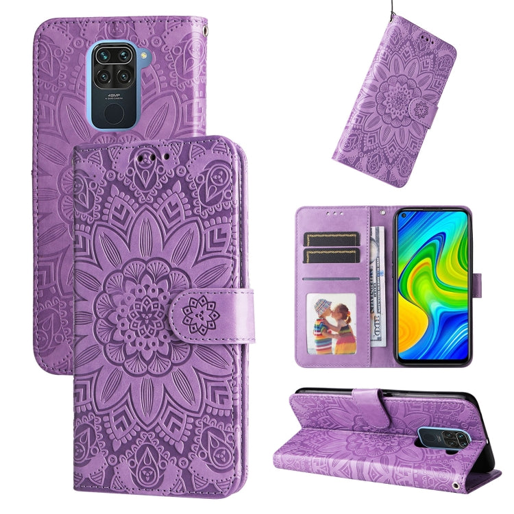 Embossed Sunflower Leather Phone Case, For Xiaomi Redmi 9A, For Xiaomi Redmi 9C / 10A, For Xiaomi Redmi 10C 4G, For Xiaomi Redmi K40 / K40 Pro / Xiaomi Poco F1, For Xiaomi Redmi K50 Gaming 5G, For Xiaomi Redmi Note 10 Pro 5G                            ...