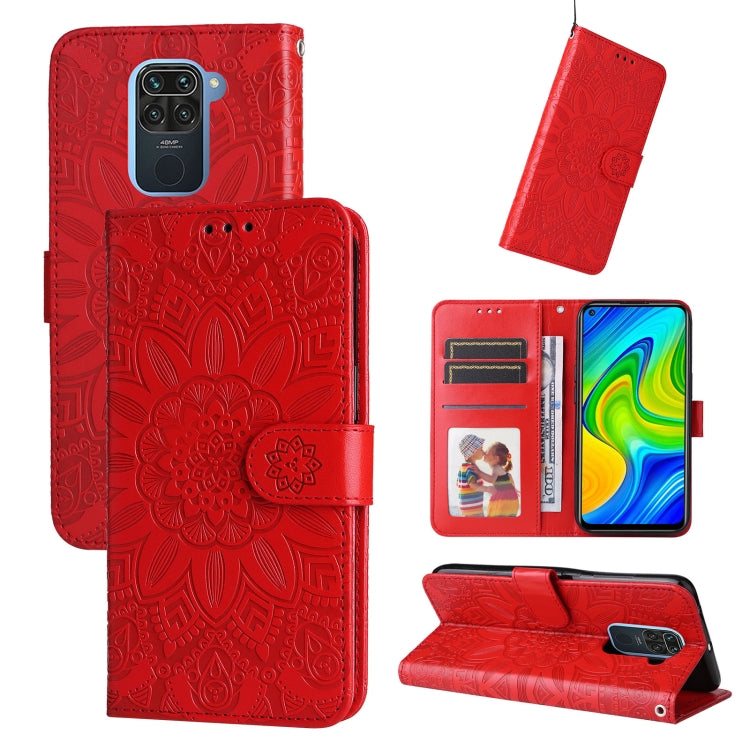 Embossed Sunflower Leather Phone Case, For Xiaomi Redmi 9A, For Xiaomi Redmi 9C / 10A, For Xiaomi Redmi 10C 4G, For Xiaomi Redmi K40 / K40 Pro / Xiaomi Poco F1, For Xiaomi Redmi K50 Gaming 5G, For Xiaomi Redmi Note 10 Pro 5G                            ...