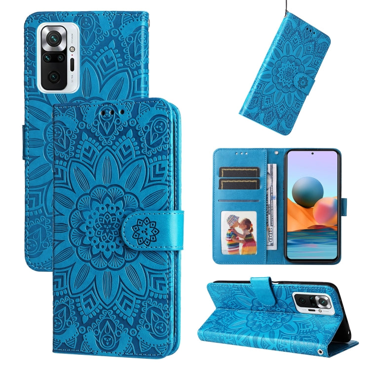 Embossed Sunflower Leather Phone Case, For Xiaomi Redmi Note 10 5G, For Xiaomi Redmi Note 10 Pro / Note 10 Pro Max, For Xiaomi Redmi Note 11 5G  / Poco M4 Pro 5G, For Xiaomi Redmi Note 11E, For Xiaomi Redmi Note 11 Pro 5G                               ...