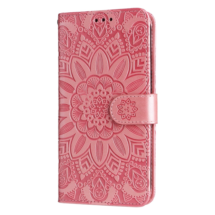 Embossed Sunflower Leather Phone Case, For Xiaomi 11T / 11T Pro, For Xiaomi 12 Lite, For Xiaomi 12 Pro, For Xiaomi 12 / 12X, For Xiaomi Poco M3 / Redmi 9T / Redmi 9 Power, For Xiaomi Poco X3 NFC
