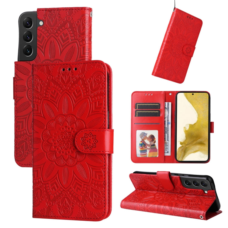 Embossed Sunflower Leather Phone Case, For Samsung Galaxy S22 5G, For Samsung Galaxy S22+ 5G, For Samsung Galaxy S22 Ultra 5G, For Samsung Galaxy S21 5G, For Samsung Galaxy S21+ 5G, For Samsung Galaxy S21 Ultra 5G, For Samsung Galaxy S21 FE 5G         ...