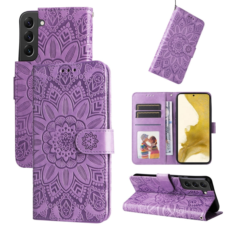 Embossed Sunflower Leather Phone Case, For Samsung Galaxy S22 5G, For Samsung Galaxy S22+ 5G, For Samsung Galaxy S22 Ultra 5G, For Samsung Galaxy S21 5G, For Samsung Galaxy S21+ 5G, For Samsung Galaxy S21 Ultra 5G, For Samsung Galaxy S21 FE 5G         ...