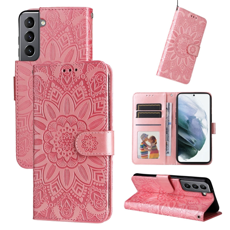 Embossed Sunflower Leather Phone Case, For Samsung Galaxy S22 5G, For Samsung Galaxy S22+ 5G, For Samsung Galaxy S22 Ultra 5G, For Samsung Galaxy S21 5G, For Samsung Galaxy S21+ 5G, For Samsung Galaxy S21 Ultra 5G, For Samsung Galaxy S21 FE 5G         ...