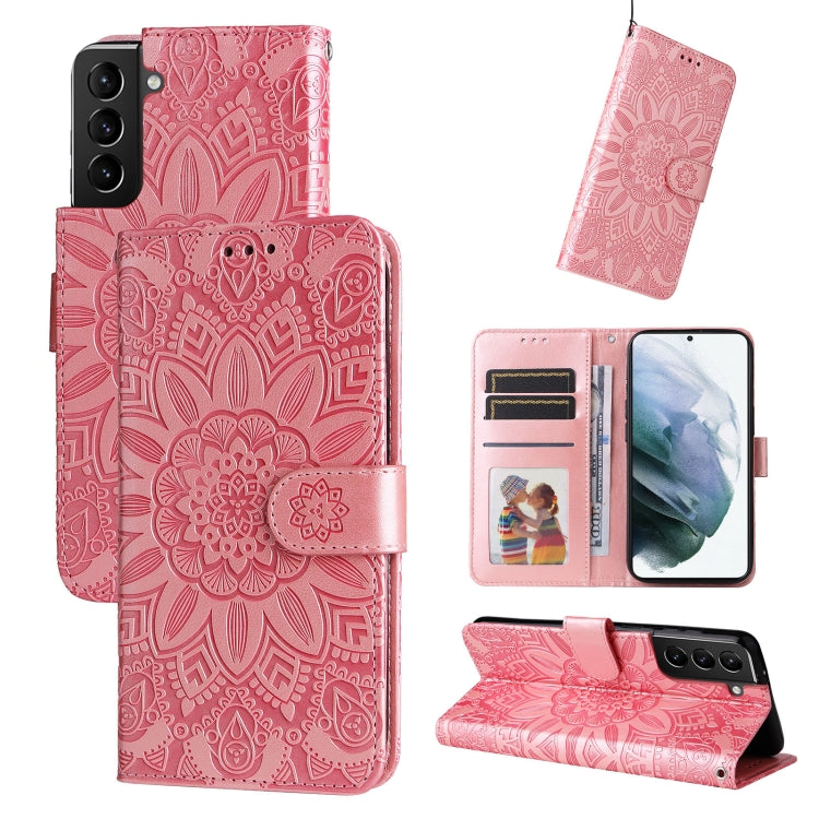 Embossed Sunflower Leather Phone Case, For Samsung Galaxy S22 5G, For Samsung Galaxy S22+ 5G, For Samsung Galaxy S22 Ultra 5G, For Samsung Galaxy S21 5G, For Samsung Galaxy S21+ 5G, For Samsung Galaxy S21 Ultra 5G, For Samsung Galaxy S21 FE 5G         ...