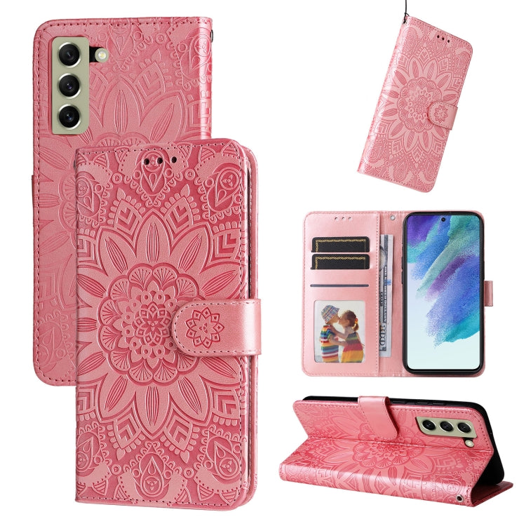 Embossed Sunflower Leather Phone Case, For Samsung Galaxy S22 5G, For Samsung Galaxy S22+ 5G, For Samsung Galaxy S22 Ultra 5G, For Samsung Galaxy S21 5G, For Samsung Galaxy S21+ 5G, For Samsung Galaxy S21 Ultra 5G, For Samsung Galaxy S21 FE 5G         ...