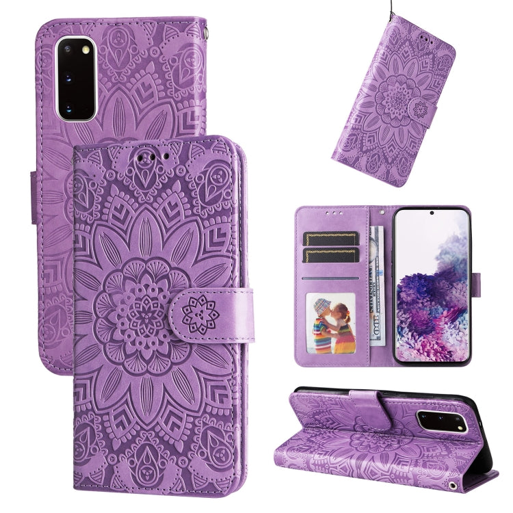 Embossed Sunflower Leather Phone Case, For Samsung Galaxy S22 5G, For Samsung Galaxy S22+ 5G, For Samsung Galaxy S22 Ultra 5G, For Samsung Galaxy S21 5G, For Samsung Galaxy S21+ 5G, For Samsung Galaxy S21 Ultra 5G, For Samsung Galaxy S21 FE 5G         ...