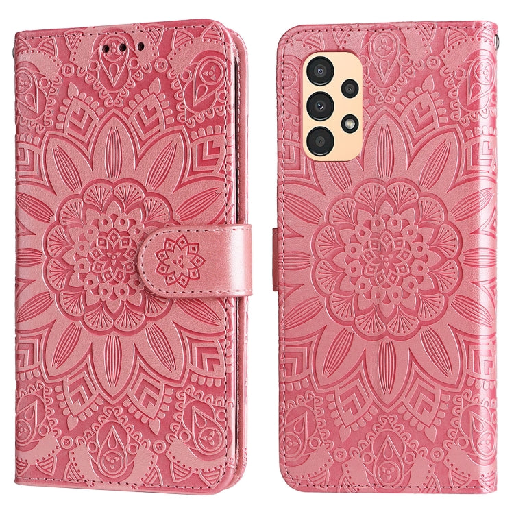 Embossed Sunflower Leather Phone Case, For Samsung Galaxy A13 4G, For Samsung Galaxy A13 5G, For Samsung Galaxy A22 4G / M22 / M32 4G Global, For Samsung Galaxy A22 5G, For Samsung Galaxy A23 4G/5G / M23 5G / F23 5G, For Samsung Galaxy A32 4G          ...